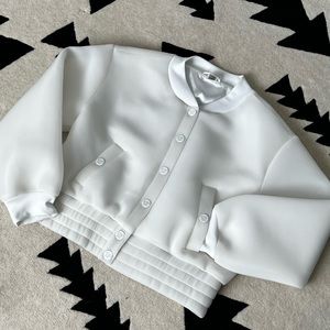 White Victoria Sport bomber jacket (size L)